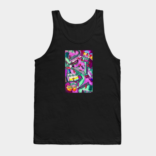 Stairway Games Tank Top by AmysBirdHouse